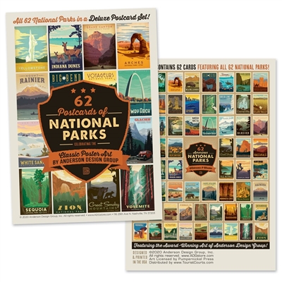 62 Postcards of National Parks