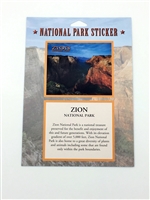 Zion National Park Passport Sticker