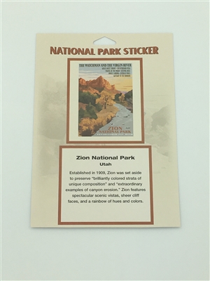 passport sticker national park zion ranger retro stickers brycecanyon st shop