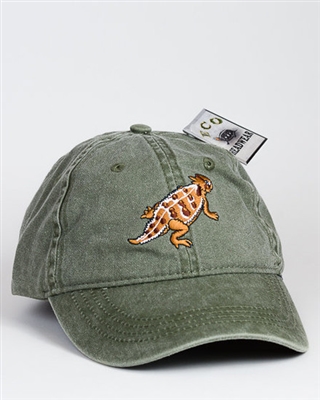 Embroidered Horned Toad Baseball Cap
