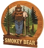 Smokey Bear Round Wooden Magnet
