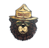 Smokey Bear Groovy Glasses Sticker