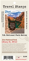 Zion National Park Travel Stamp