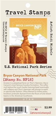 Bryce Canyon National Park Travel Stamp