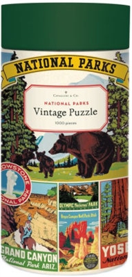 National Parks 1,000 Piece Vintage Puzzle