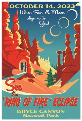 Bryce Canyon Eclipse Sticker