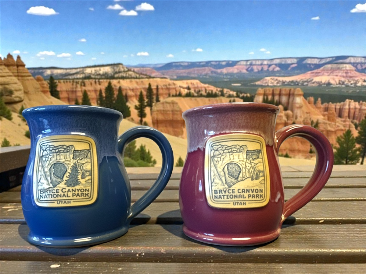 brunt レンコン 湯呑み BRUNT レンコン オリーブ Natural Bridge Collectible Deneen Pottery Mug - handmade in the USA