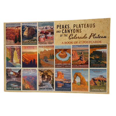 Peaks, Plateaus and Canyons of the Colorado Pleateau Postcard Book