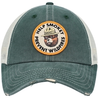 Smokey Bear Distresssed Snapback Hat