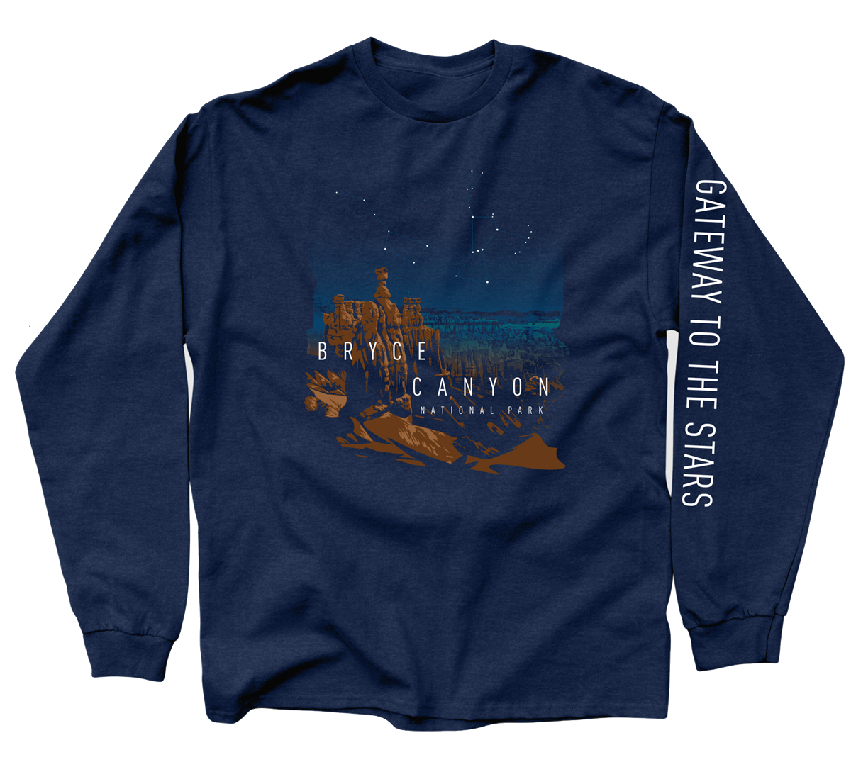 Long Bryce Sleeve Night Sky Canyon Shirt