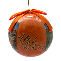Utah Rocks Christmas Ornament