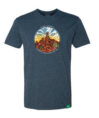 Bryce Canyon Thor's Hammer Wispy Sky Sketch T-Shirt