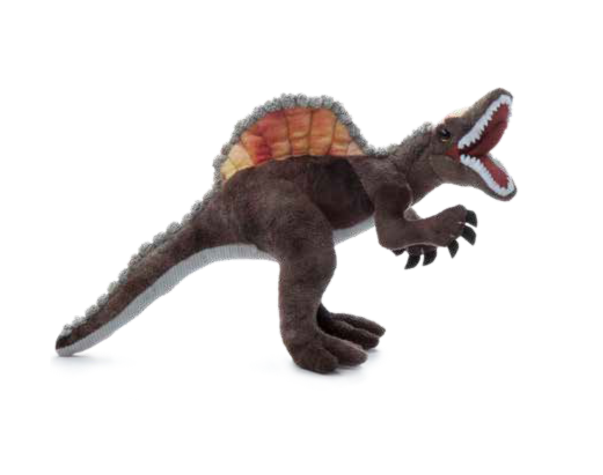 Peluche dinosaure spinosaurus de 25 cm marron - Conforama