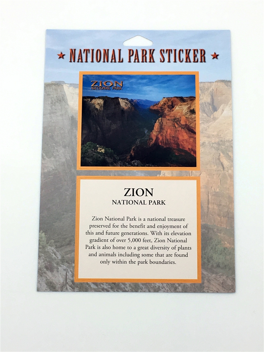 passport national park sticker zion stickers passports brycecanyon