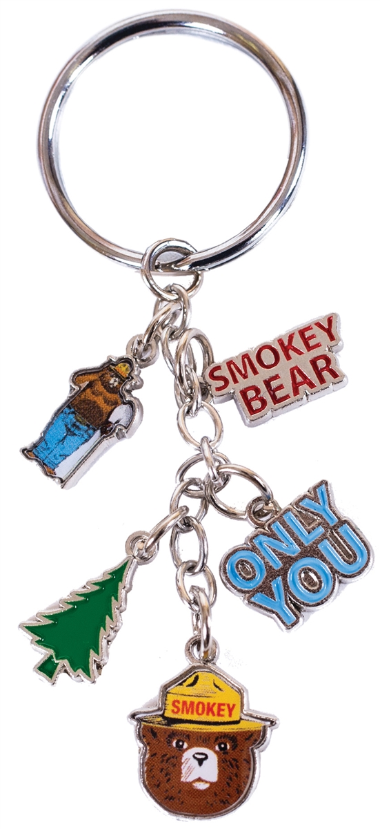 Smokey Bear Charm Key Chain