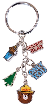 Smokey Bear Dangle Key Chain