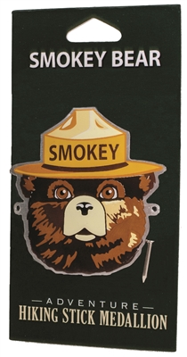 Smokey Bear Hiking Stick Medallion