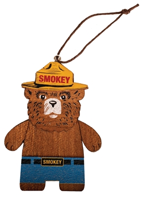Smokey Bear Wooden Ornament