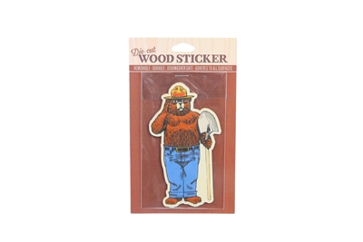 Wood Sticker Smokey Bear