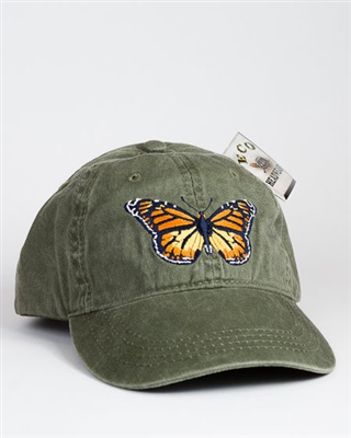 Embroidered Monarch Butterfly Baseball Cap