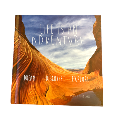 Life Is An Adventure Inspriational quote book