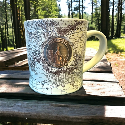 Bryce Canyon Topographic Map Mug