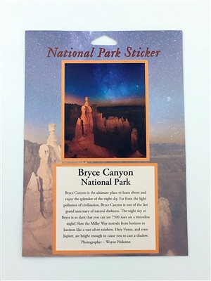 Bryce Canyon National Park Night Sky Passport Sticker