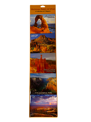 National Parks of Utah 5 Magnet Collection