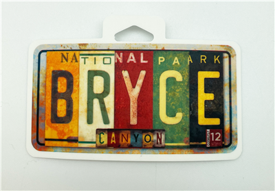 Bryce Canyon License Plate Sticker