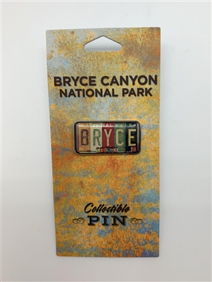 Collectible Bryce Canyon License Plate Pin