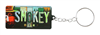 Smokey Bear Tin License Keychain