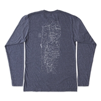 Bryce Canyon National Park Long Sleeve Unisex Tee with Map and Compass