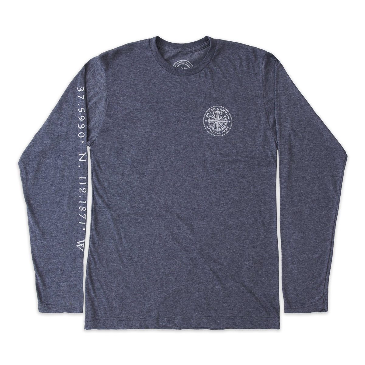 Bryce Canyon National Park Long Sleeve Unisex Tee with Map and Compass