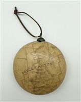 Bryce Canyon Vintage Map Holiday Ornament