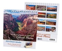 Peaks, Plateaus and Canyons Desk Calendar 2024
