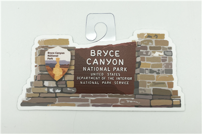 Bryce Canyon Entrance Sign Sticker