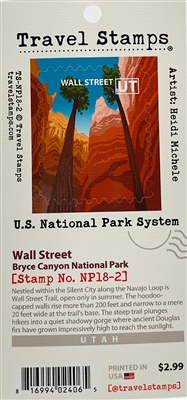 Travel Stamp - Bryce Canyon Wall Street