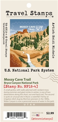 Travel Stamp - Bryce Canyon Mossy Cave