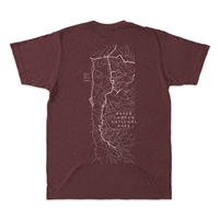 Bryce Canyon Line Map Short-Sleeve Tee